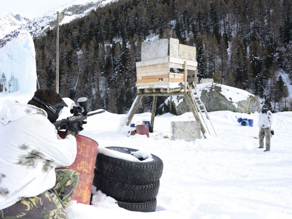 Alp-Paintball, Arolla, Valais, hiver
