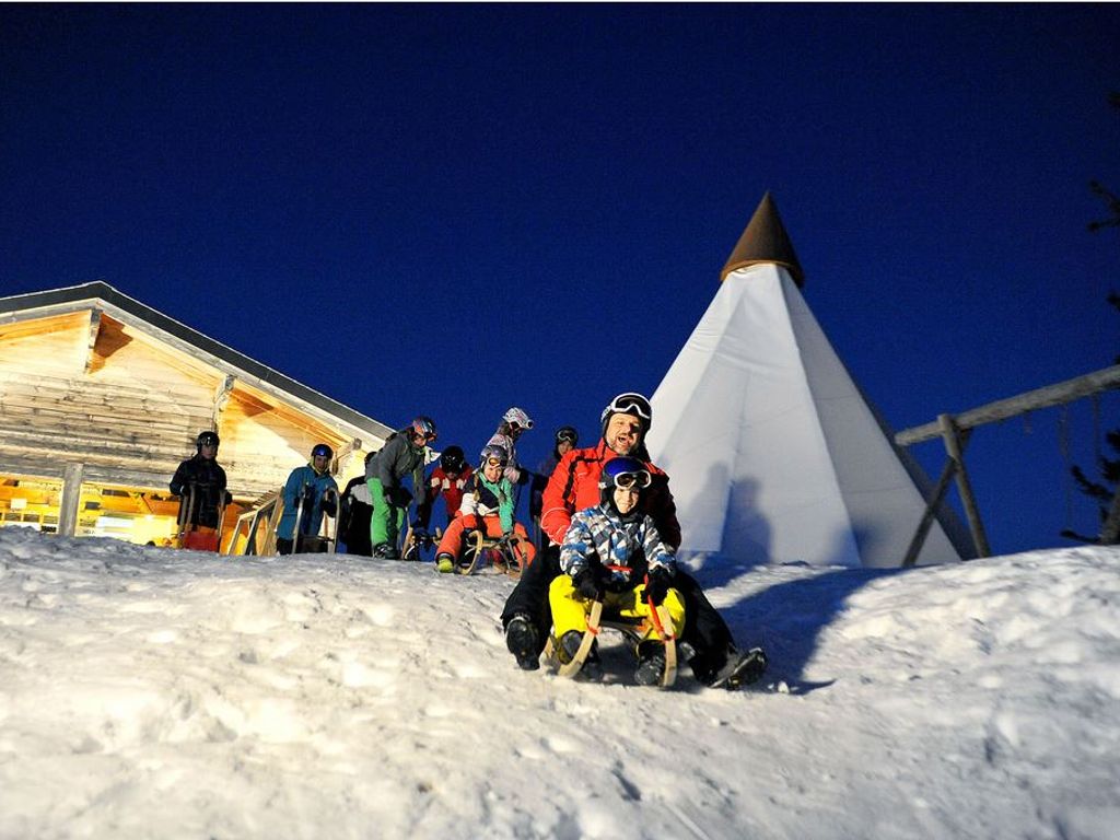 Piste de luge nocturne à Schwarzsee, Fribourg