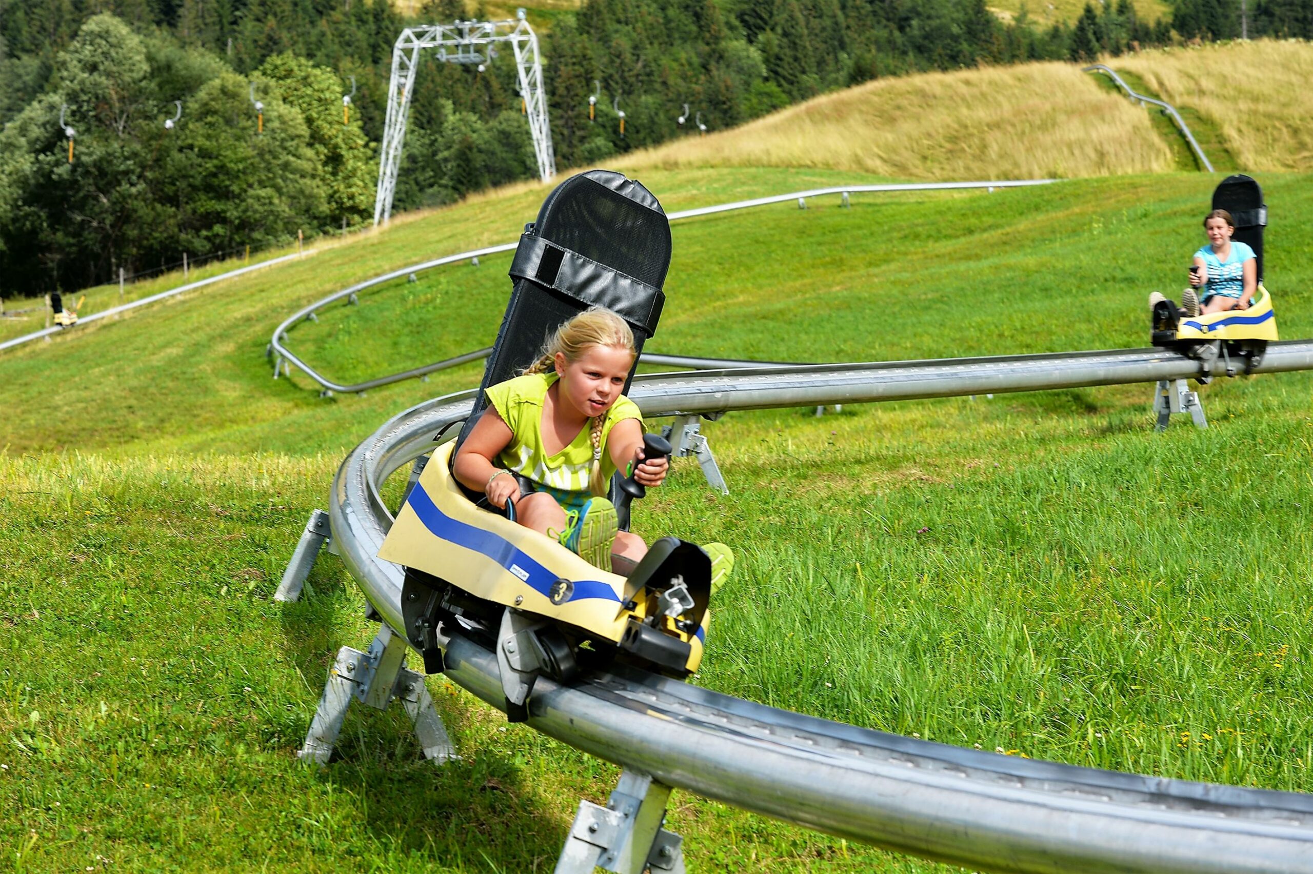 luge d'été suisse - lac noir - schwarzsee - fribourg