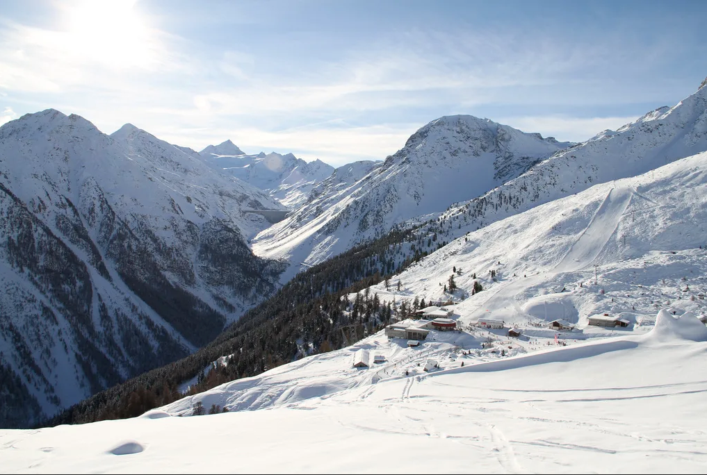 Piste noire de Lona Grimentz dans le val d'Anniviers