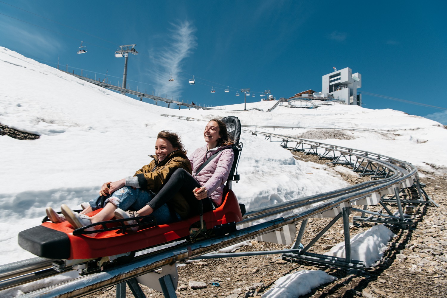 luge d'été suisse - alpine coaster glacier 3000 - les diablerets