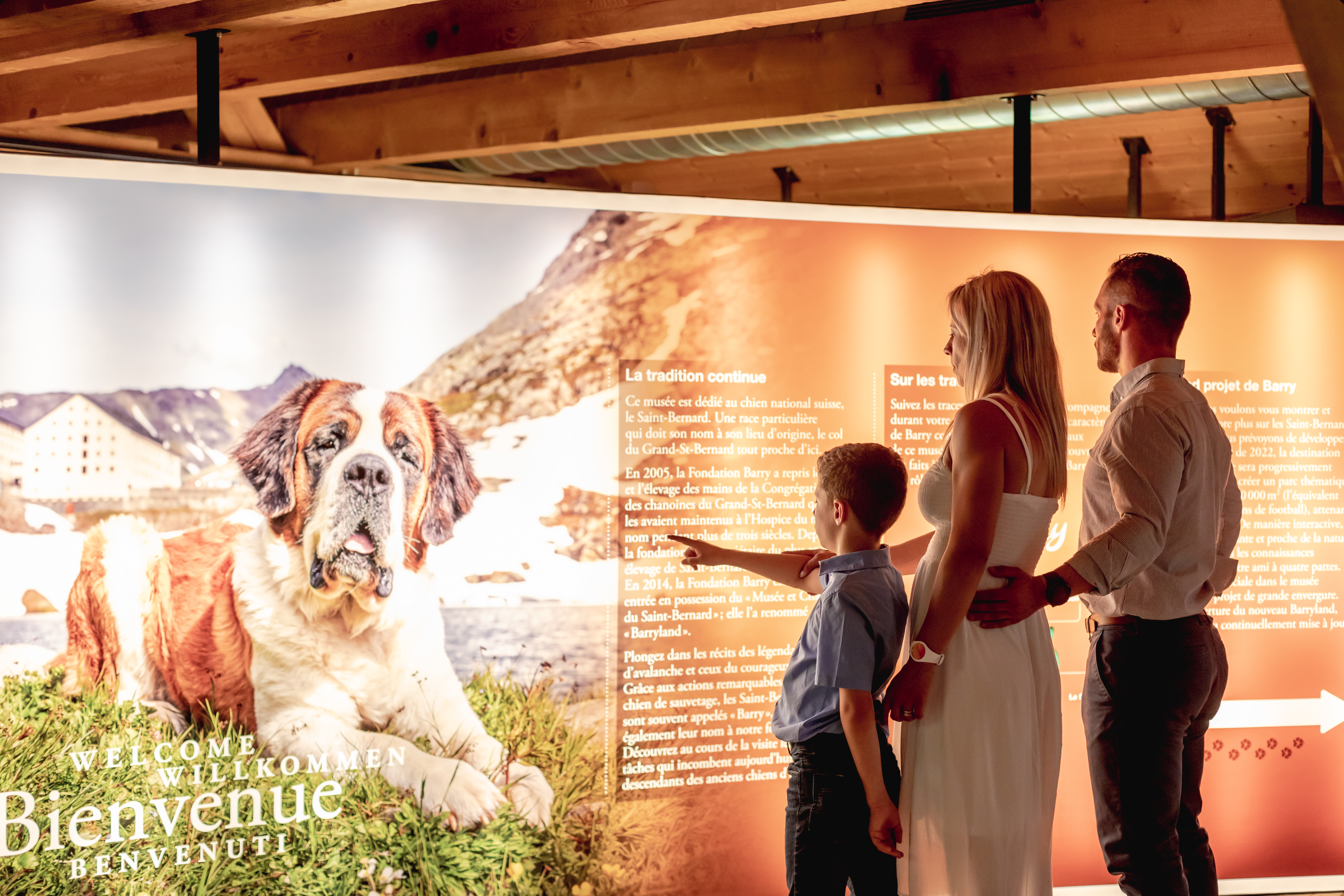 Visite en famille de Barryland, à Martignyq