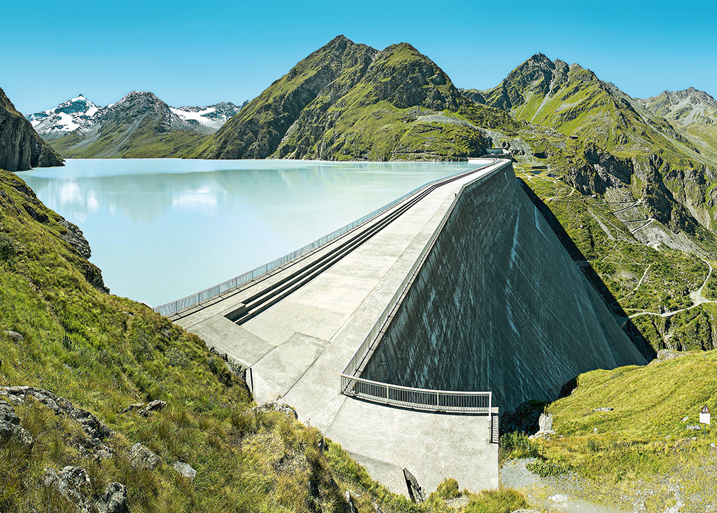Barrage de la Grande Dixence au Val d'Hérens, Valais central