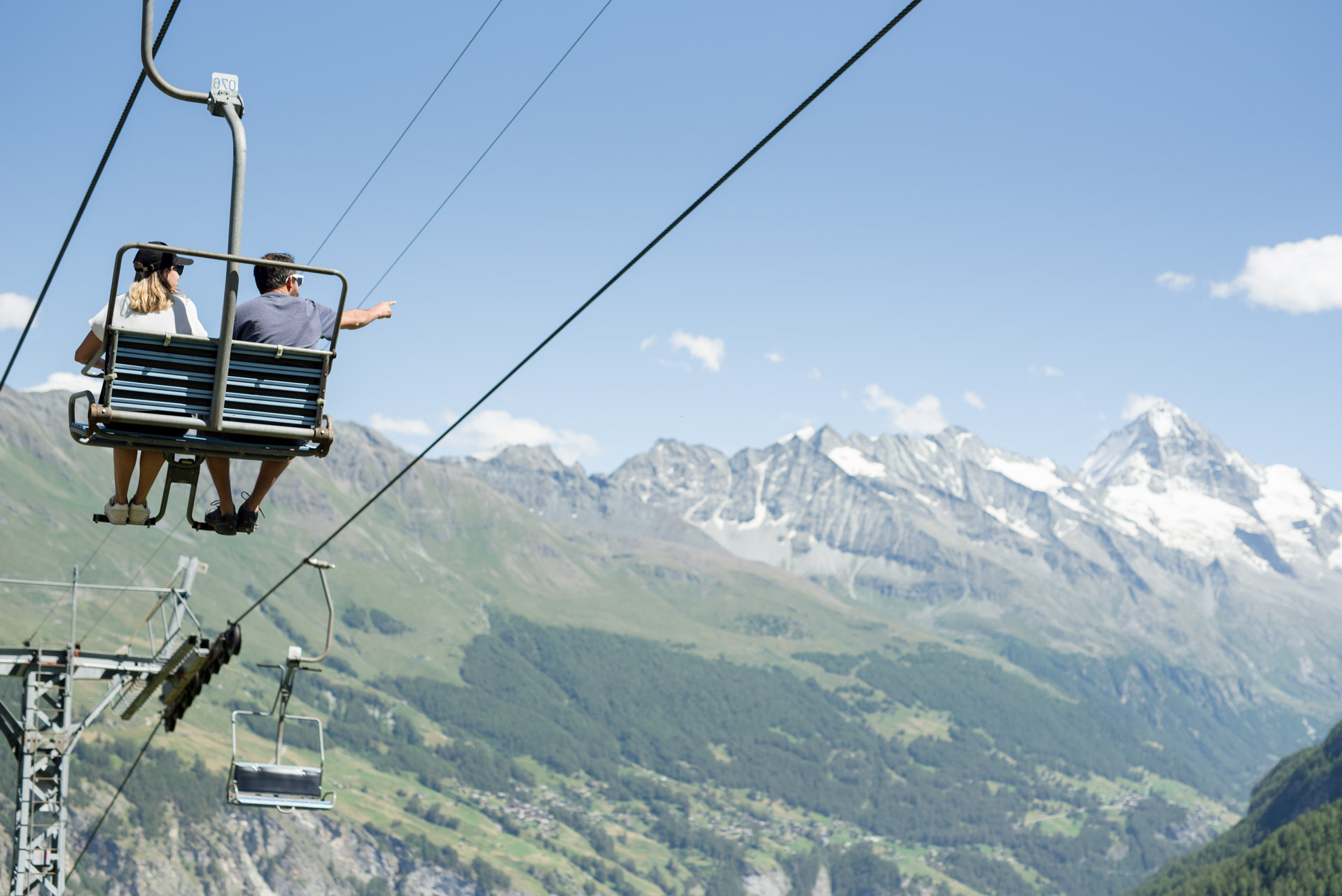 Télésiège au Val d'Hérens, en Valais central