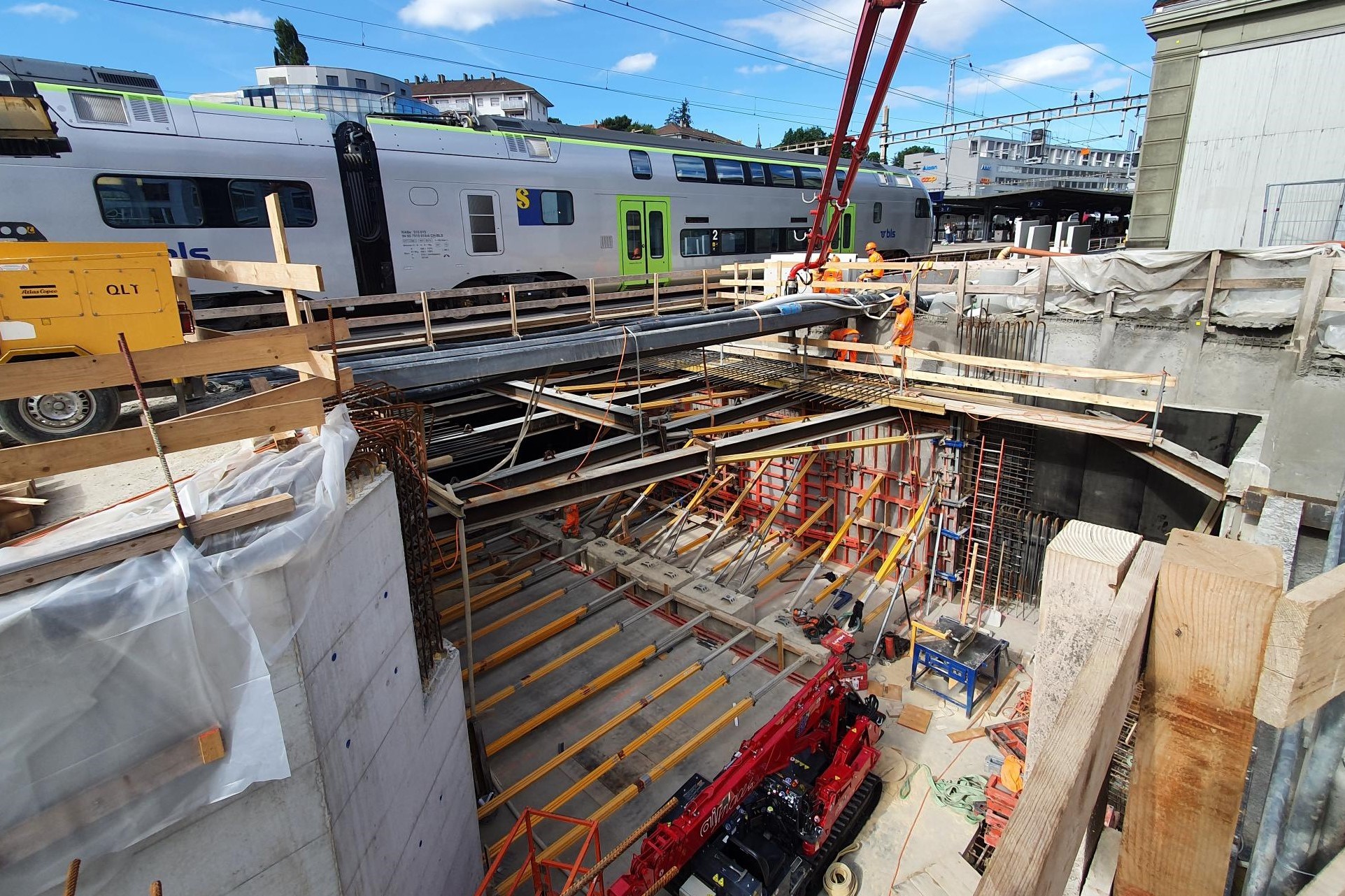 Visite chantier CFF gare de Fribourg - Anniversaire transports publics 175 ans