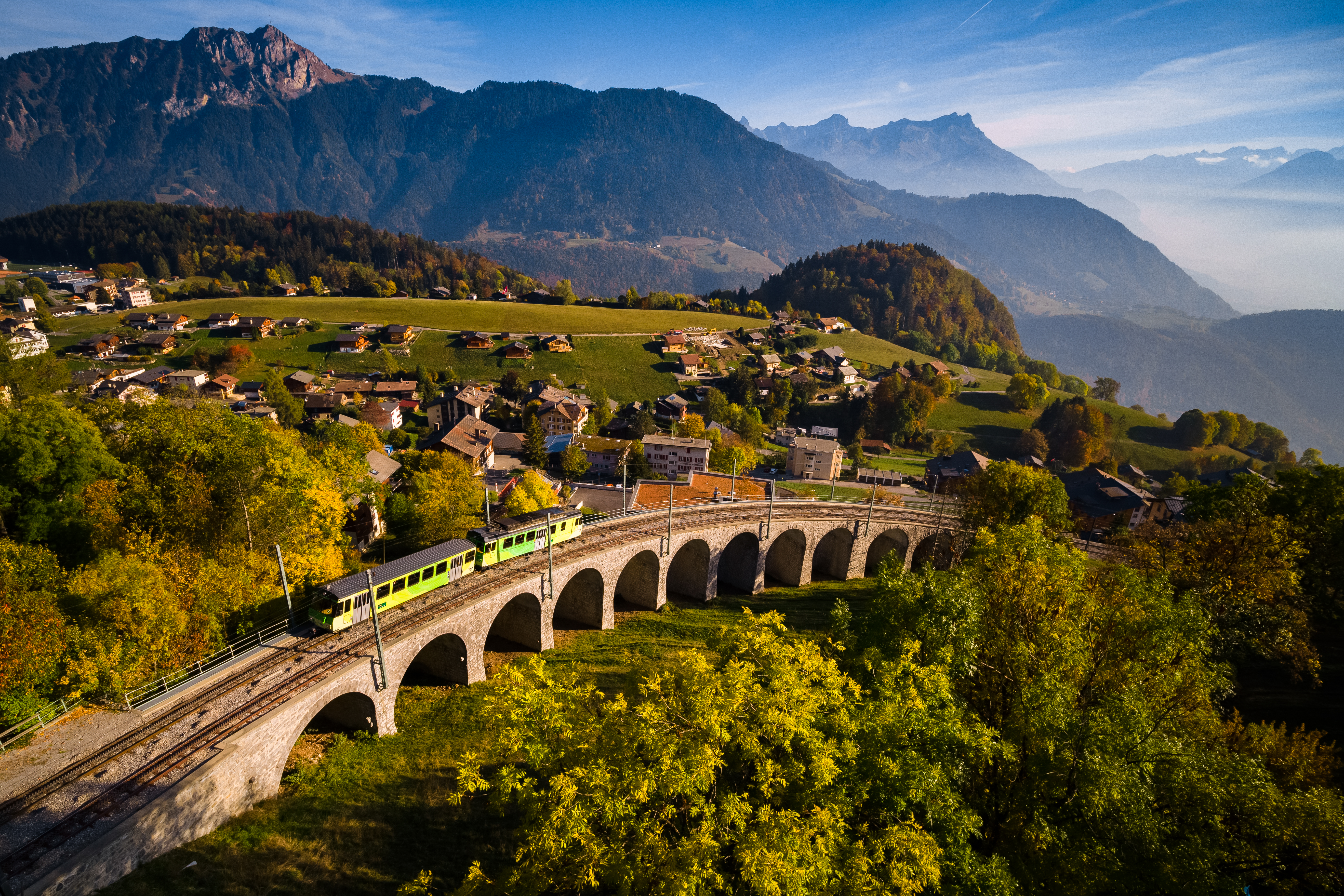 Voyage en train avec les Transports Publics du Chablais (TPC)