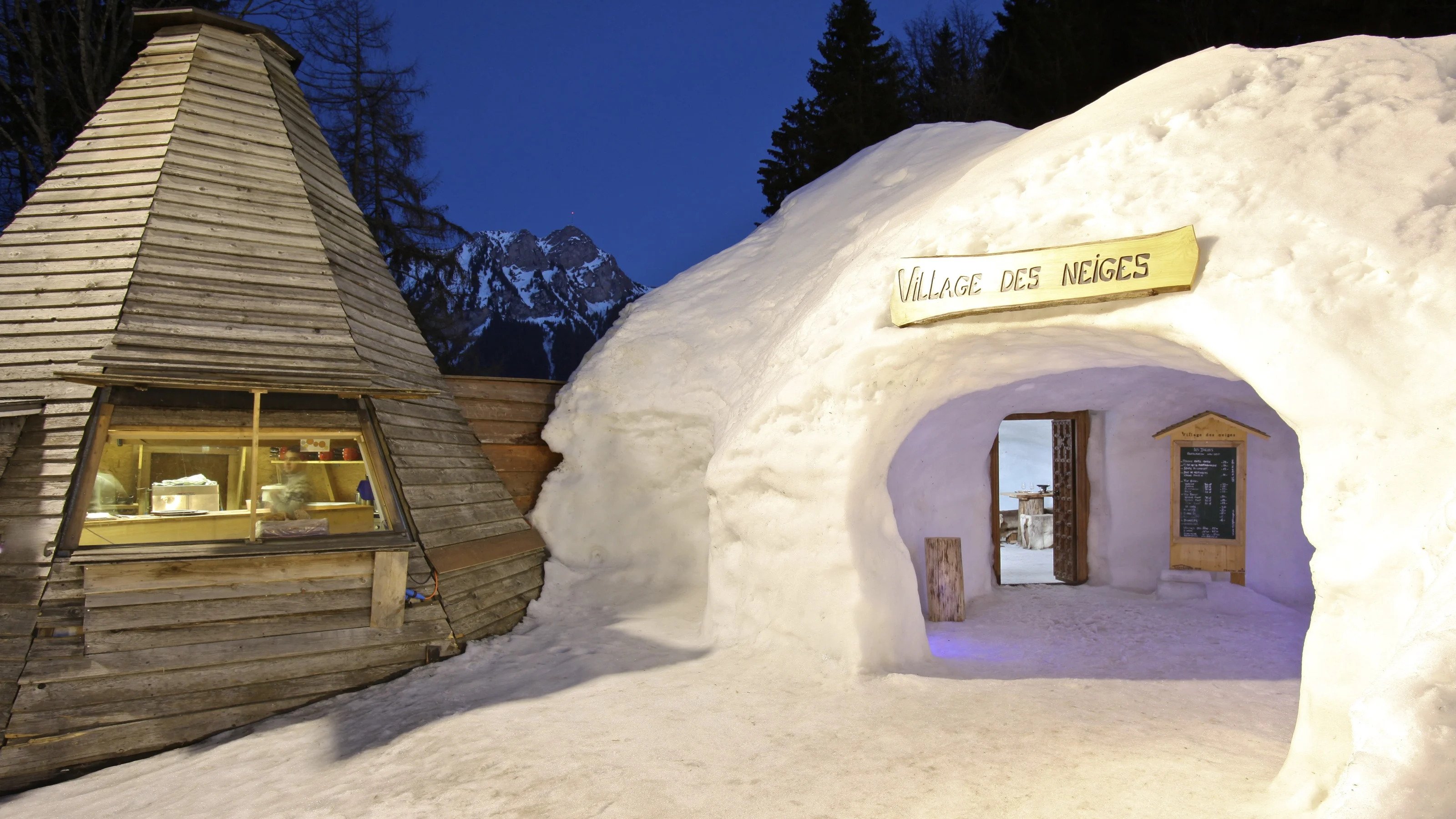 Village des neiges à Leysin, canton de Vaud