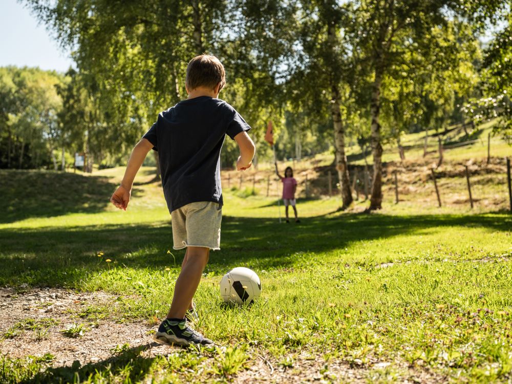 Foot golf de Nax. Canton du Valais.