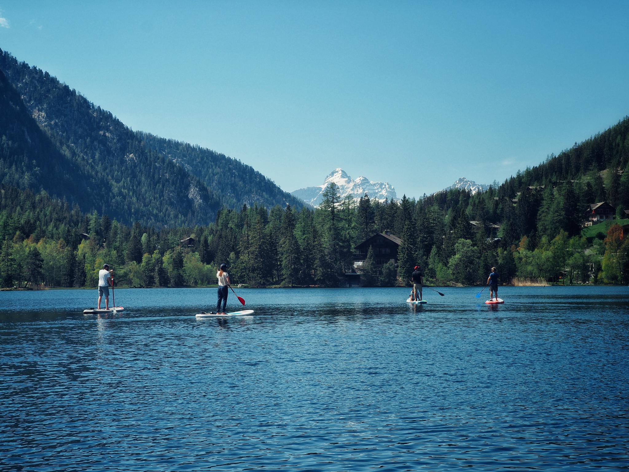 Tour du lac de Champex en paddle