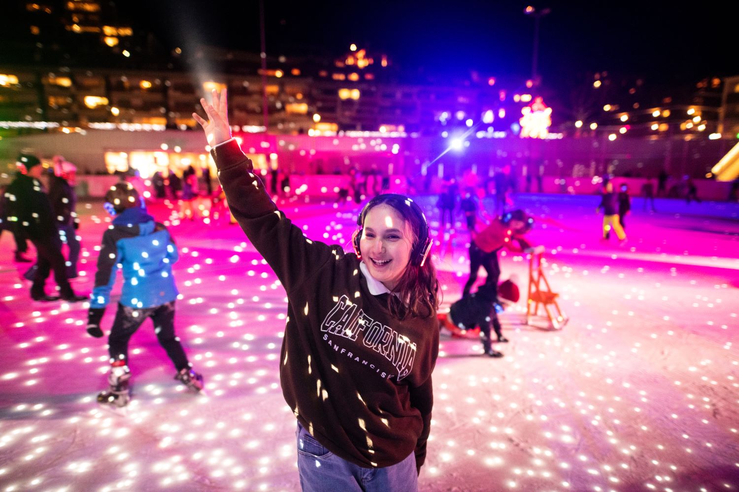 Disco Glace sur la patinoire d'Ycoor.
