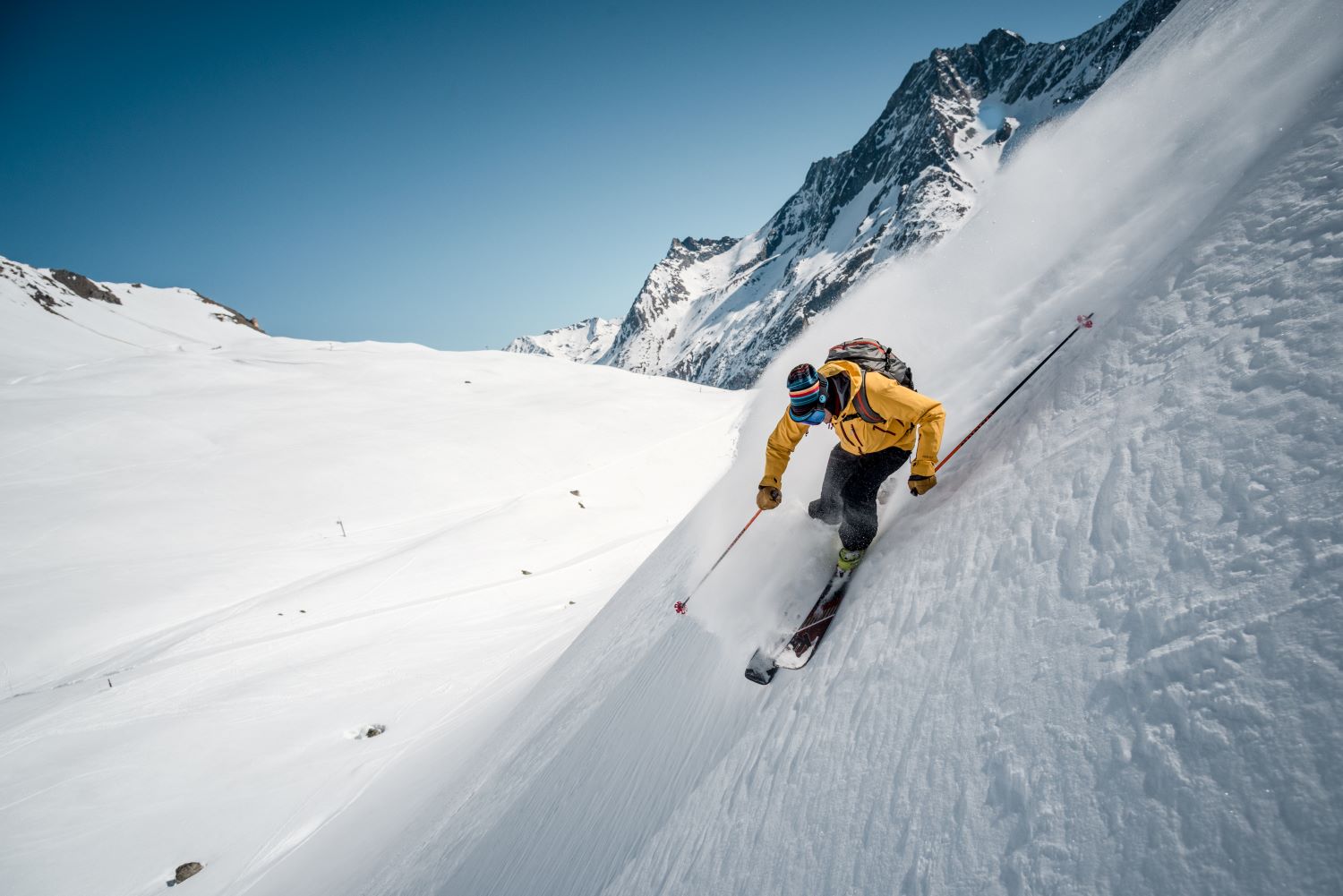 Pistes noires sensationnelles: Mont-Dolin dans le val d'Arolla 