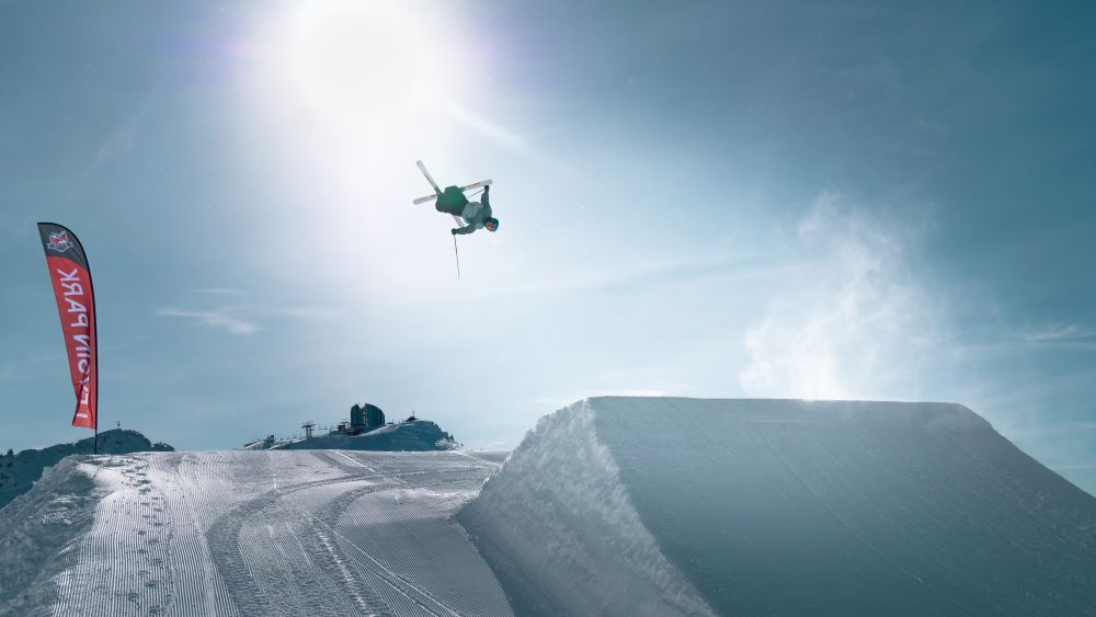 Snowpark de Leysin, dans les Alpes vaudoises.