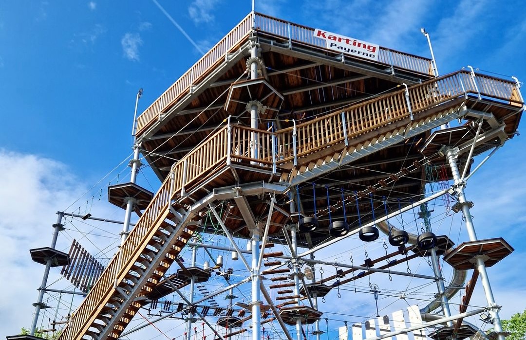 Nouveauté toute fraîche, la Payerneland Tower promet une belle dose d'adrénaline. 
