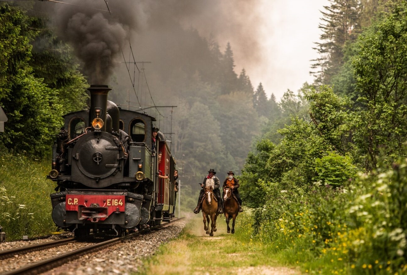 L'attaque du train par des bandits masqués est un moment chargé d'émotion. © CJ