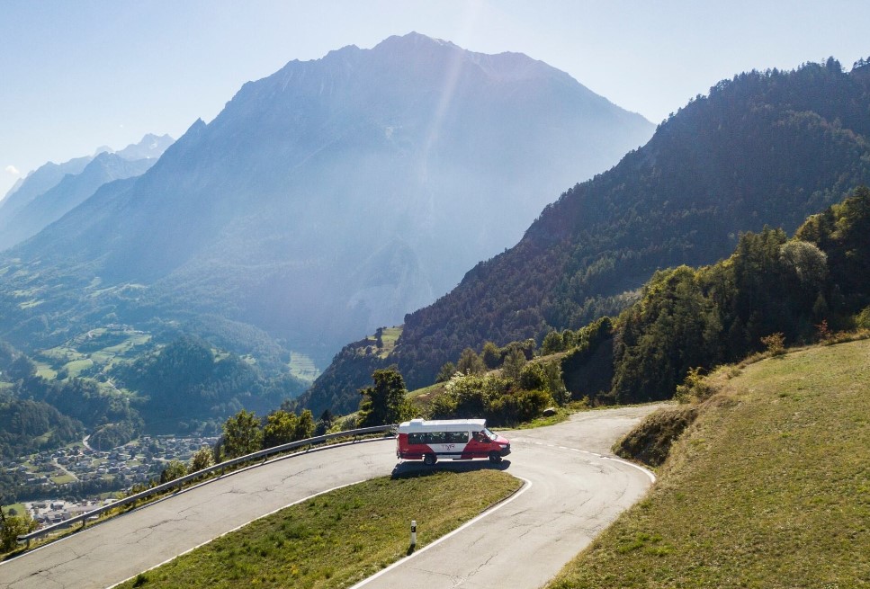 Les Transports de Martigny et région irriguent l'ensemble du coude du Rhône.