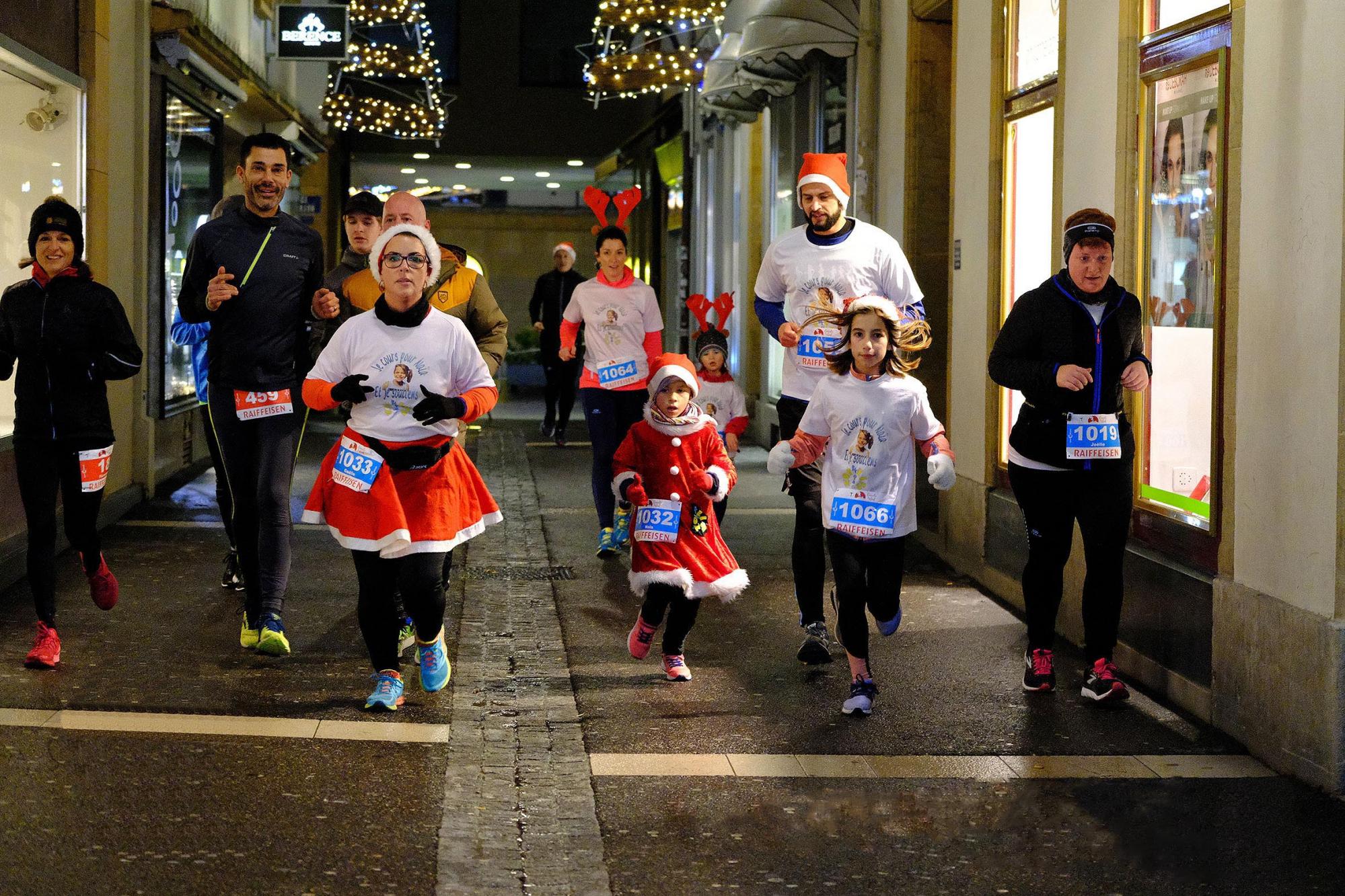 La Corrida de Noël, à Neuchâtel