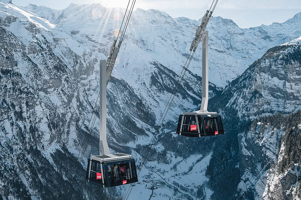 Schilthornbahn 20XX, le téléphérique le plus raide du monde