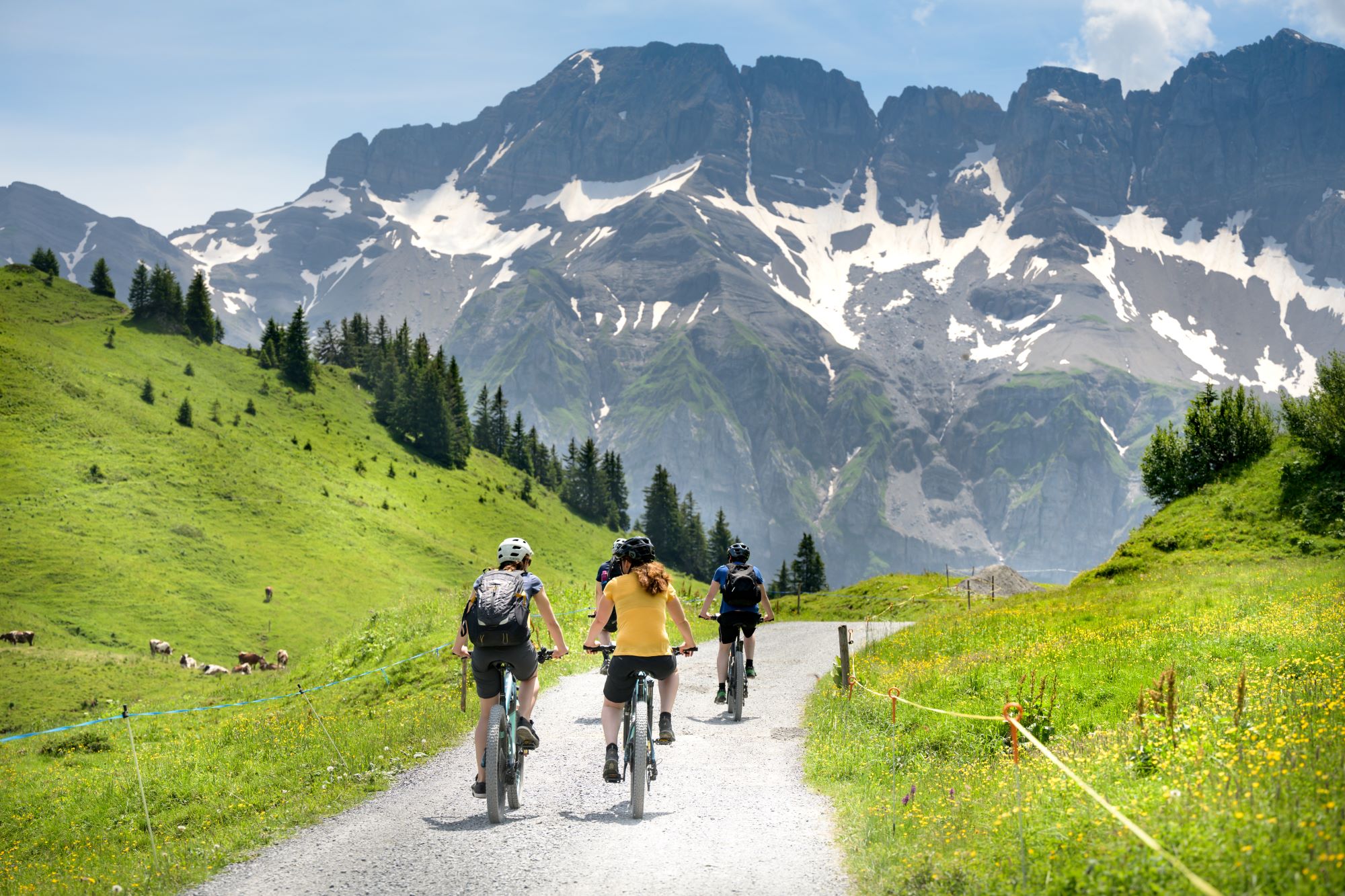 Le petit tour des Dents du Midi en gravel ou VTT, au départ de Morgins