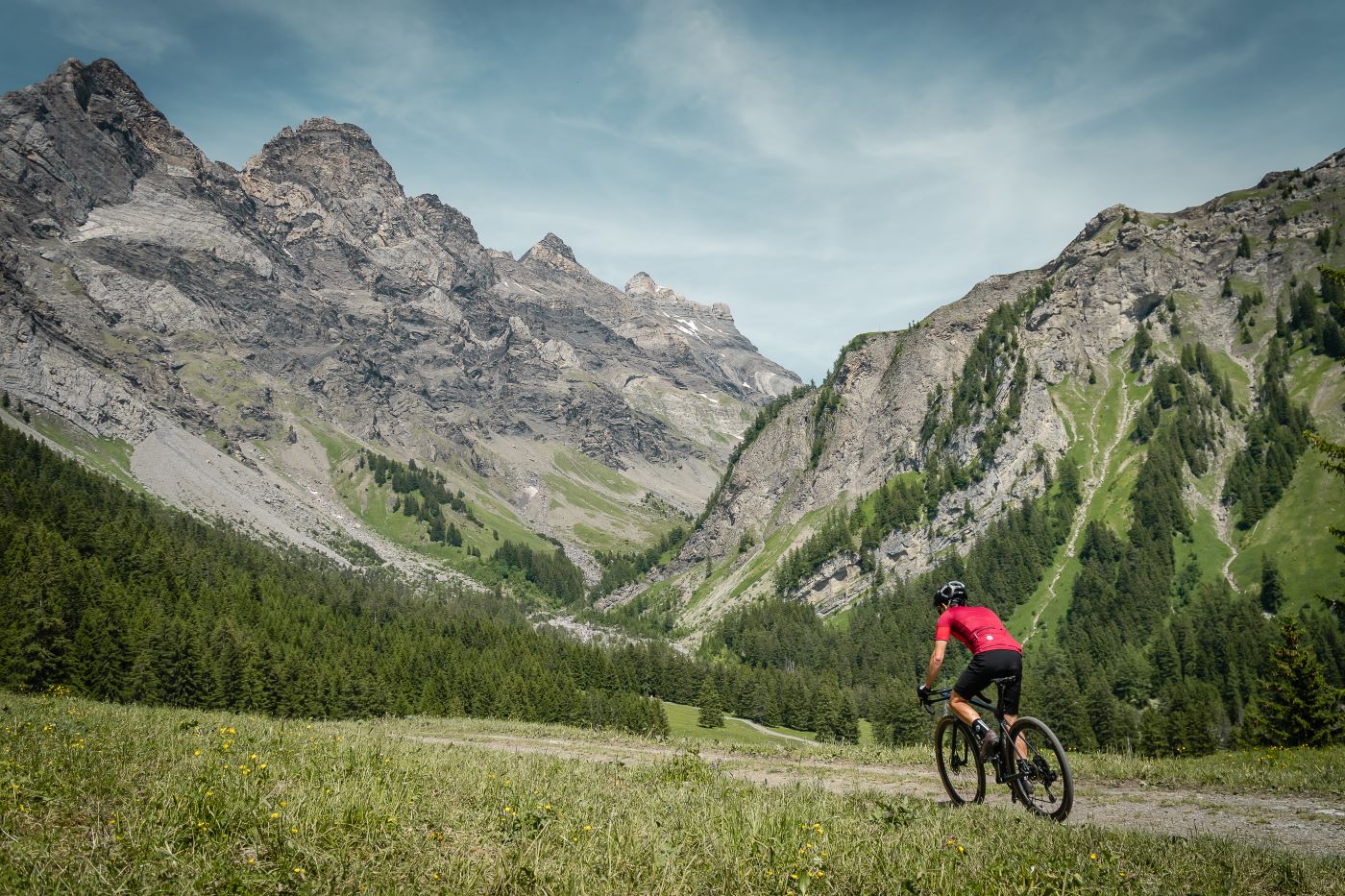 Le col de la Croix en gravel, au départ de Villars-sur-Ollon