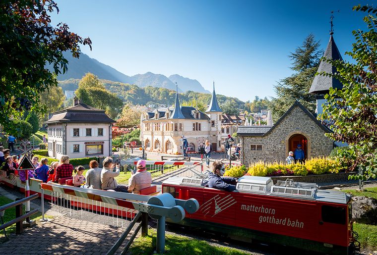 Le parc d'attractions Swiss Vapeur Parc et ses trains miniatures au Bouveret