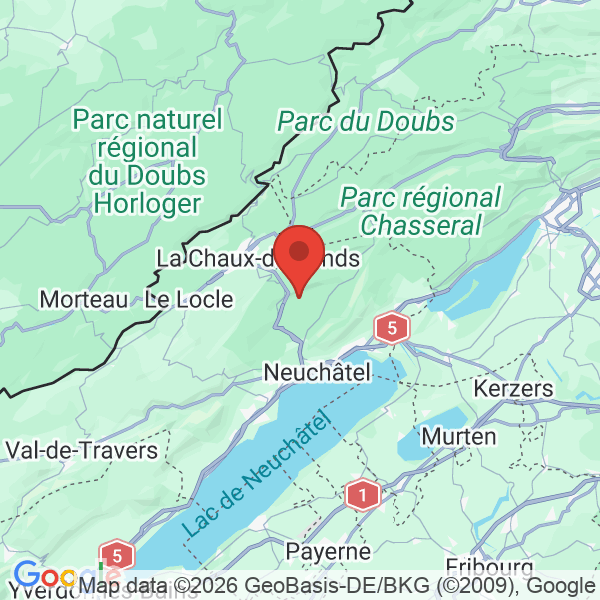 Carte de l'activité