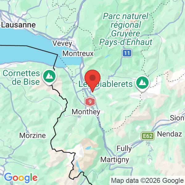 Carte de l'activité
