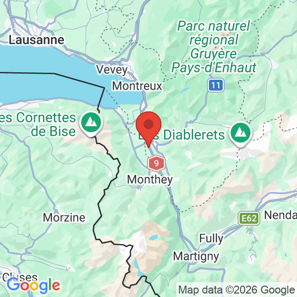 Carte de l'activité