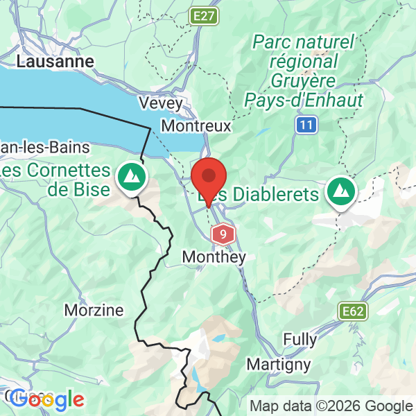 Carte de l'activité
