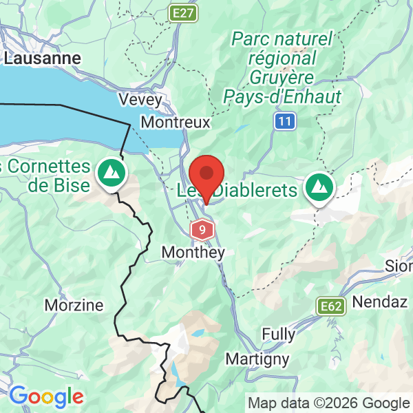 Carte de l'activité