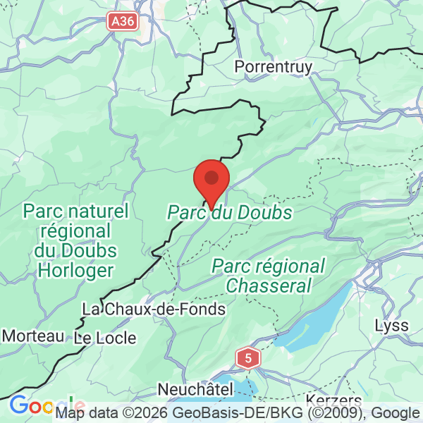 Carte de l'activité