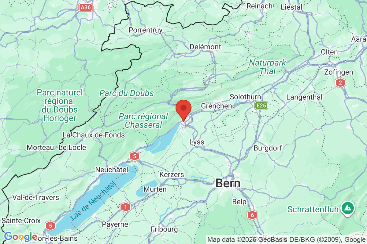 Carte de l'activité