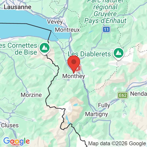 Carte de l'activité