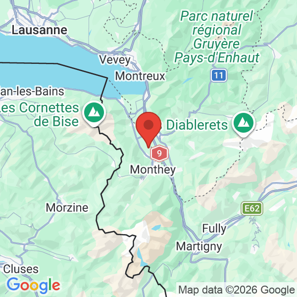 Carte de l'activité