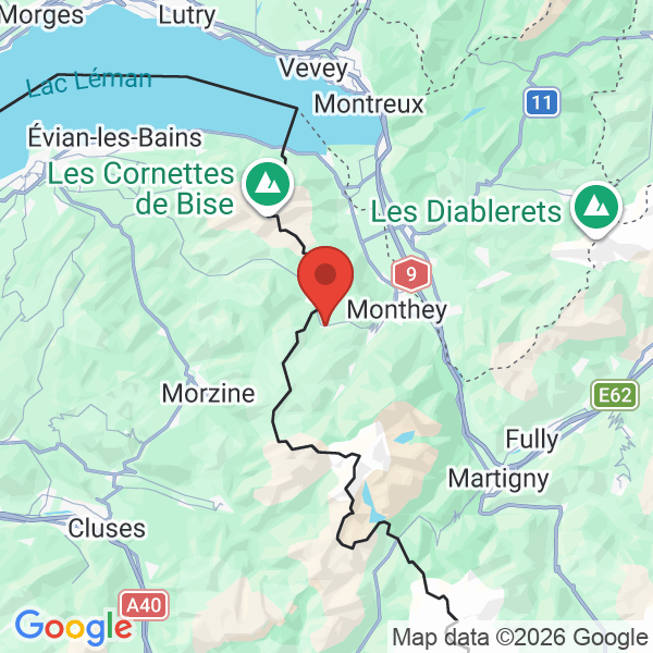 Carte de l'activité