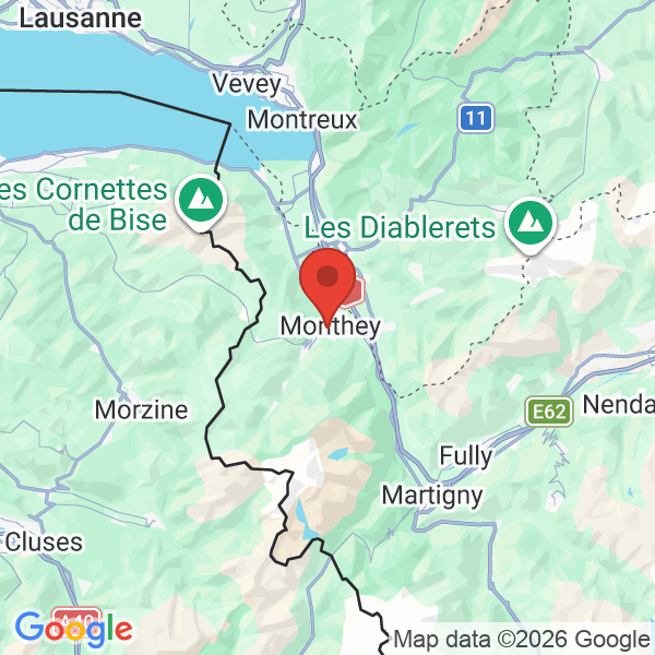 Carte de l'activité