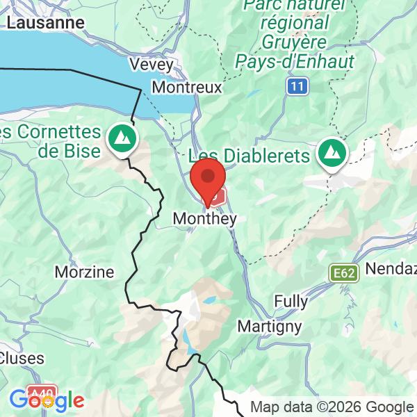 Carte de l'activité