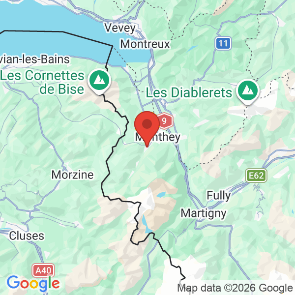 Carte de l'activité