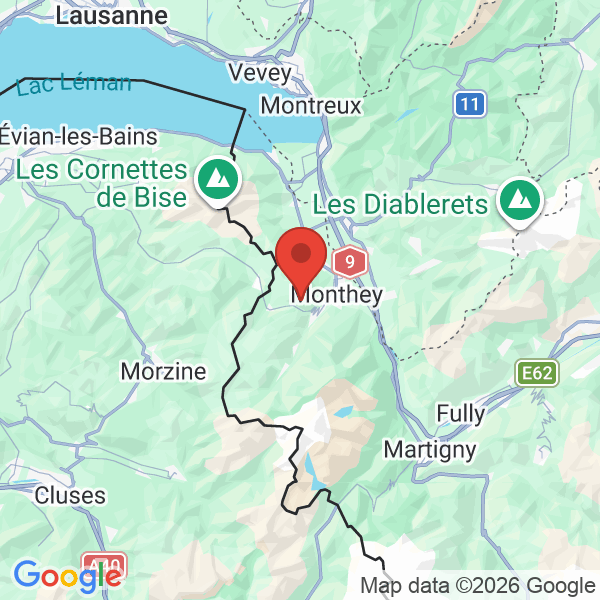 Carte de l'activité