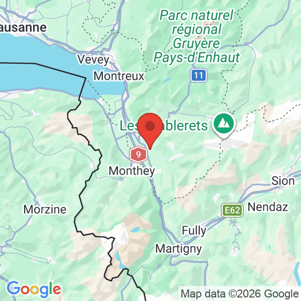 Carte de l'activité
