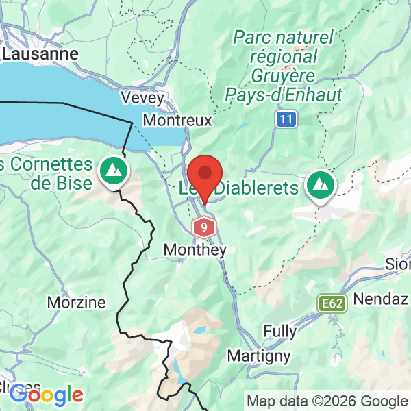 Carte de l'activité