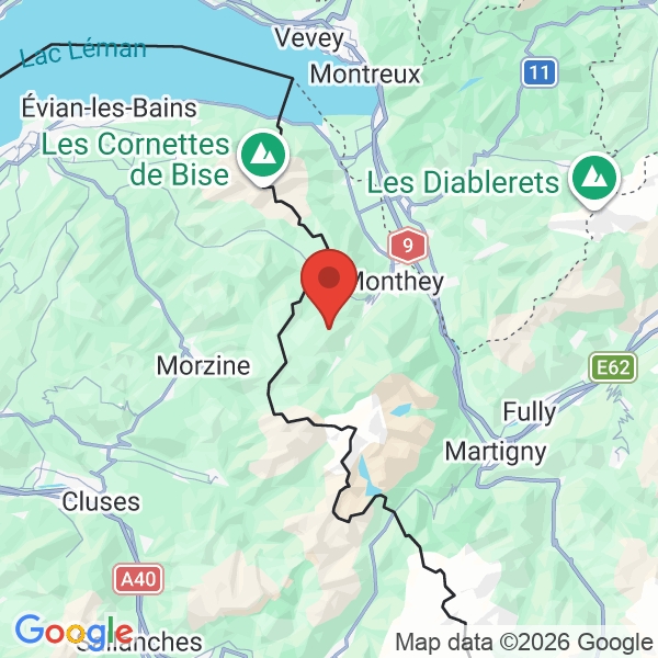 Carte de l'activité