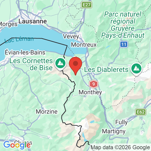 Carte de l'activité