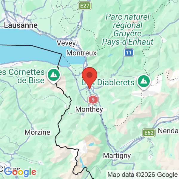Prévisualisation de la carte