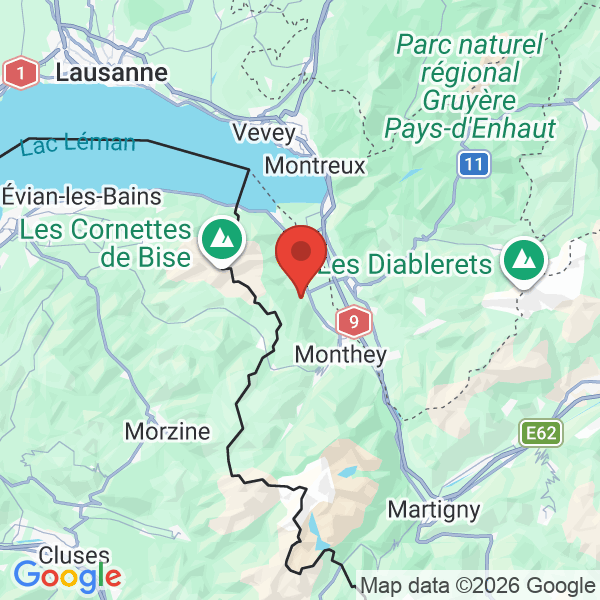 Prévisualisation de la carte
