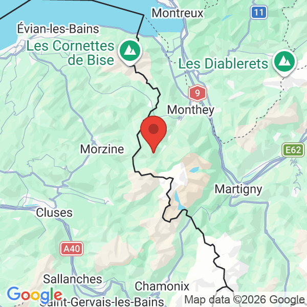 Prévisualisation de la carte