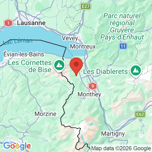 Prévisualisation de la carte