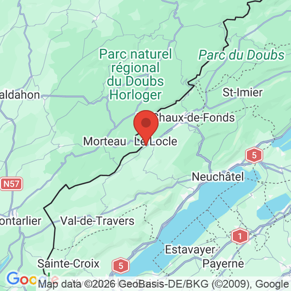 Prévisualisation de la carte