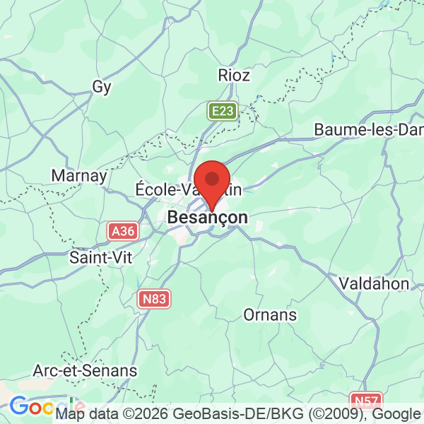 Prévisualisation de la carte