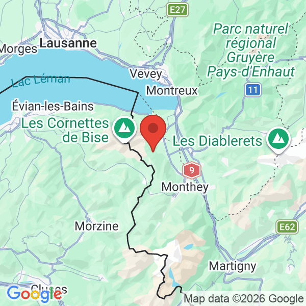 Prévisualisation de la carte