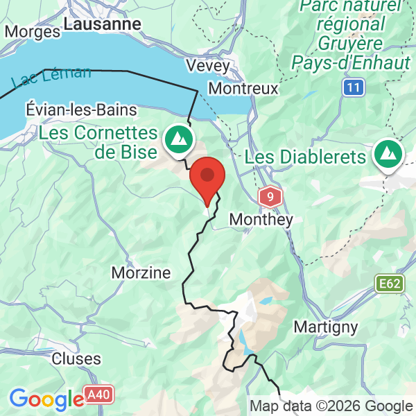 Prévisualisation de la carte